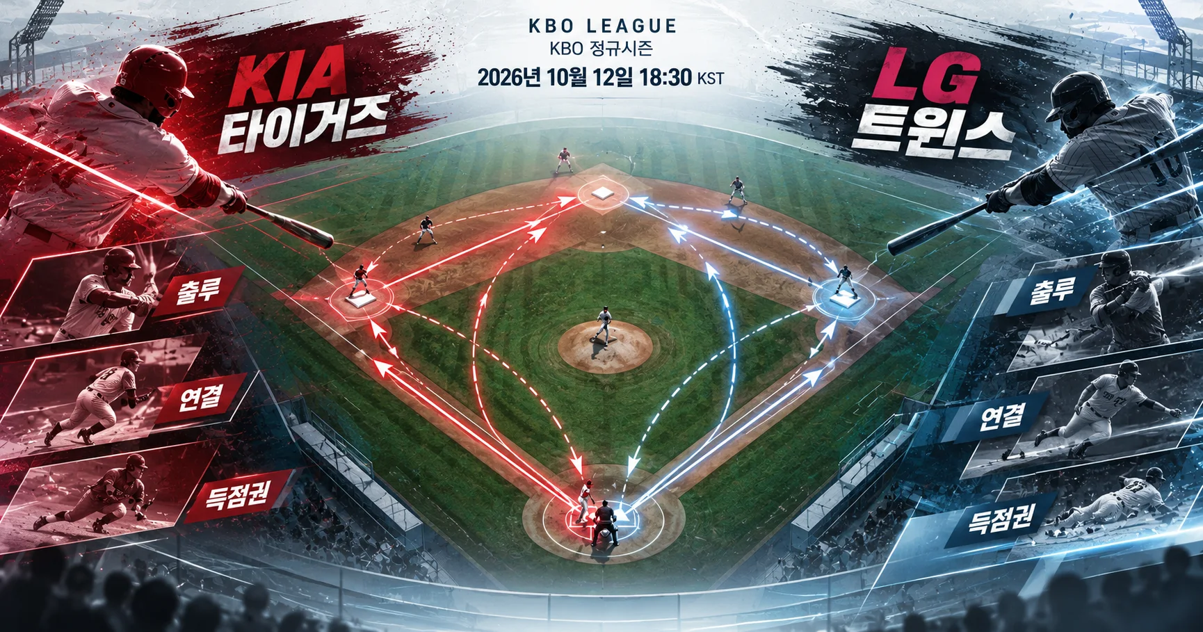 2-KIA 타이거즈 vs LG 트윈스 타선연결맵