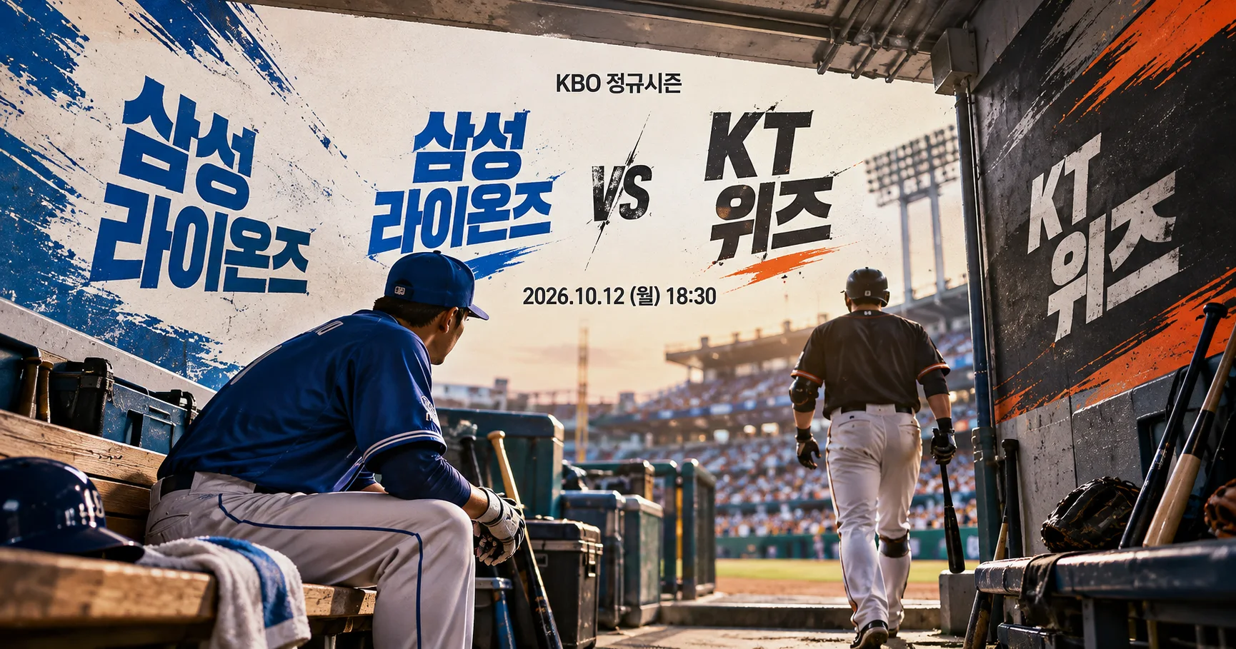 1-삼성 라이온즈 vs KT 위즈 더그아웃프리뷰