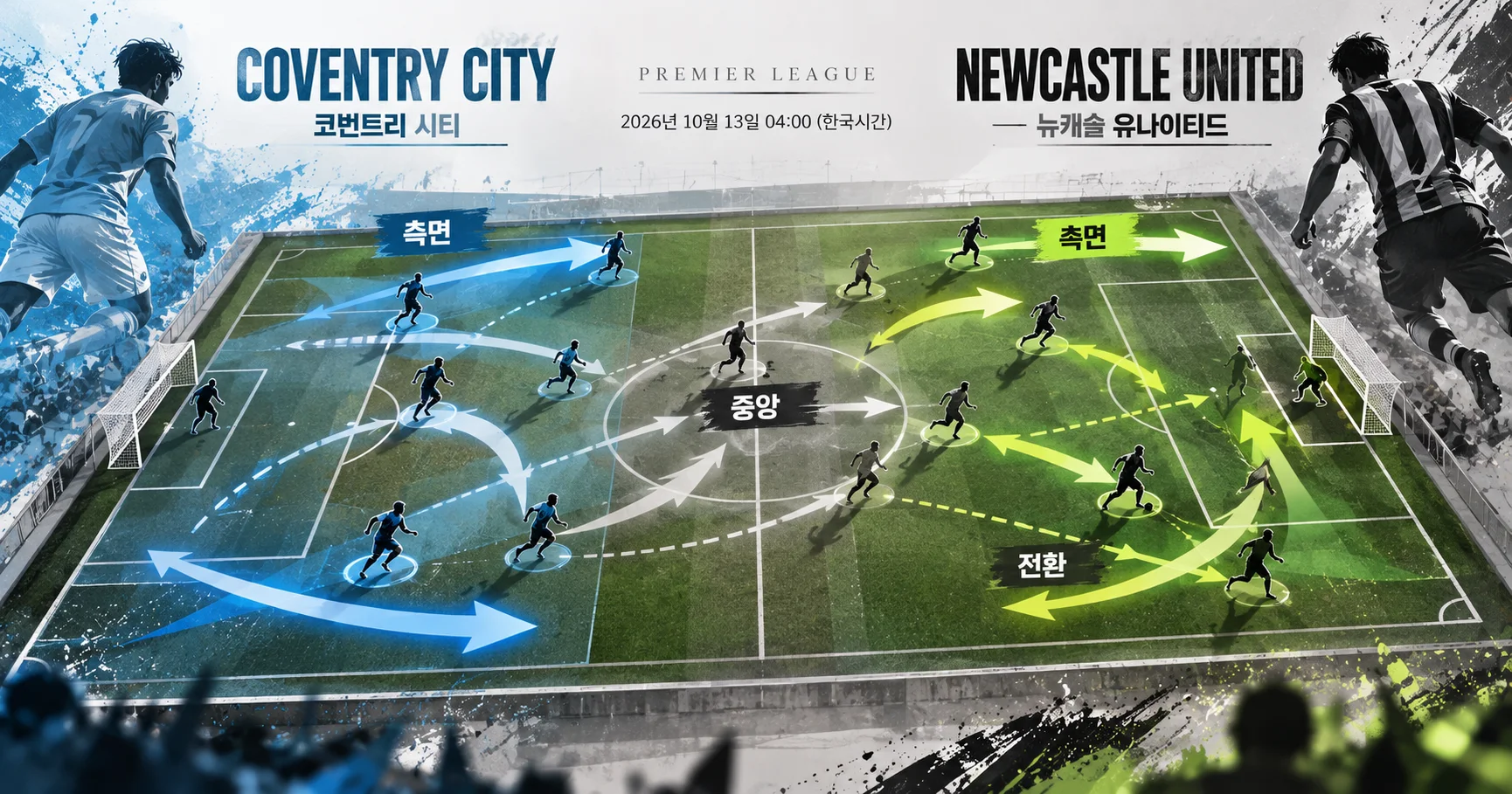 2-Newcastle United vs Coventry City 공격루트맵