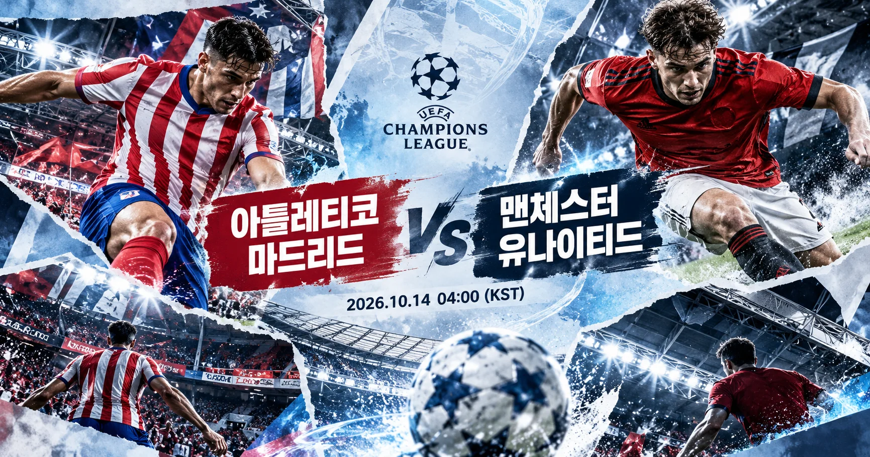 1-Manchester United vs Atlético Madrid 액션콜라주