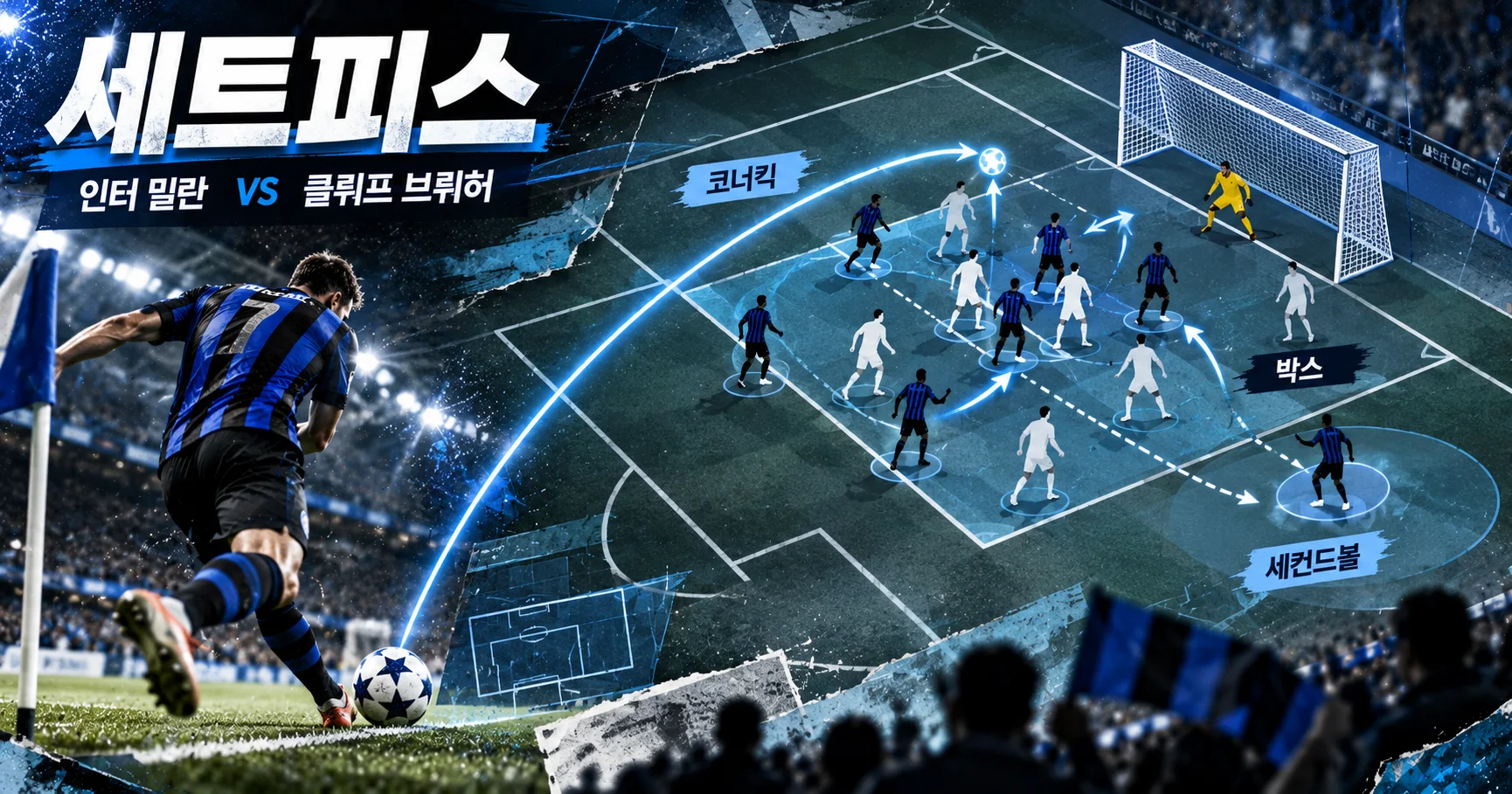 2-Club Brugge vs Internazionale 세트피스보드
