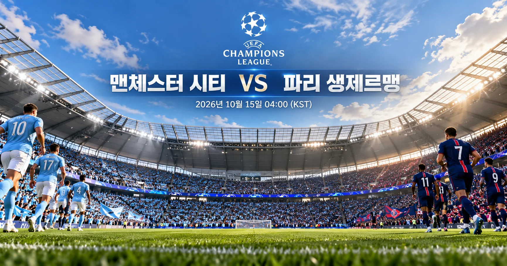 1-Paris Saint-Germain vs Manchester City 스타디움파노라마