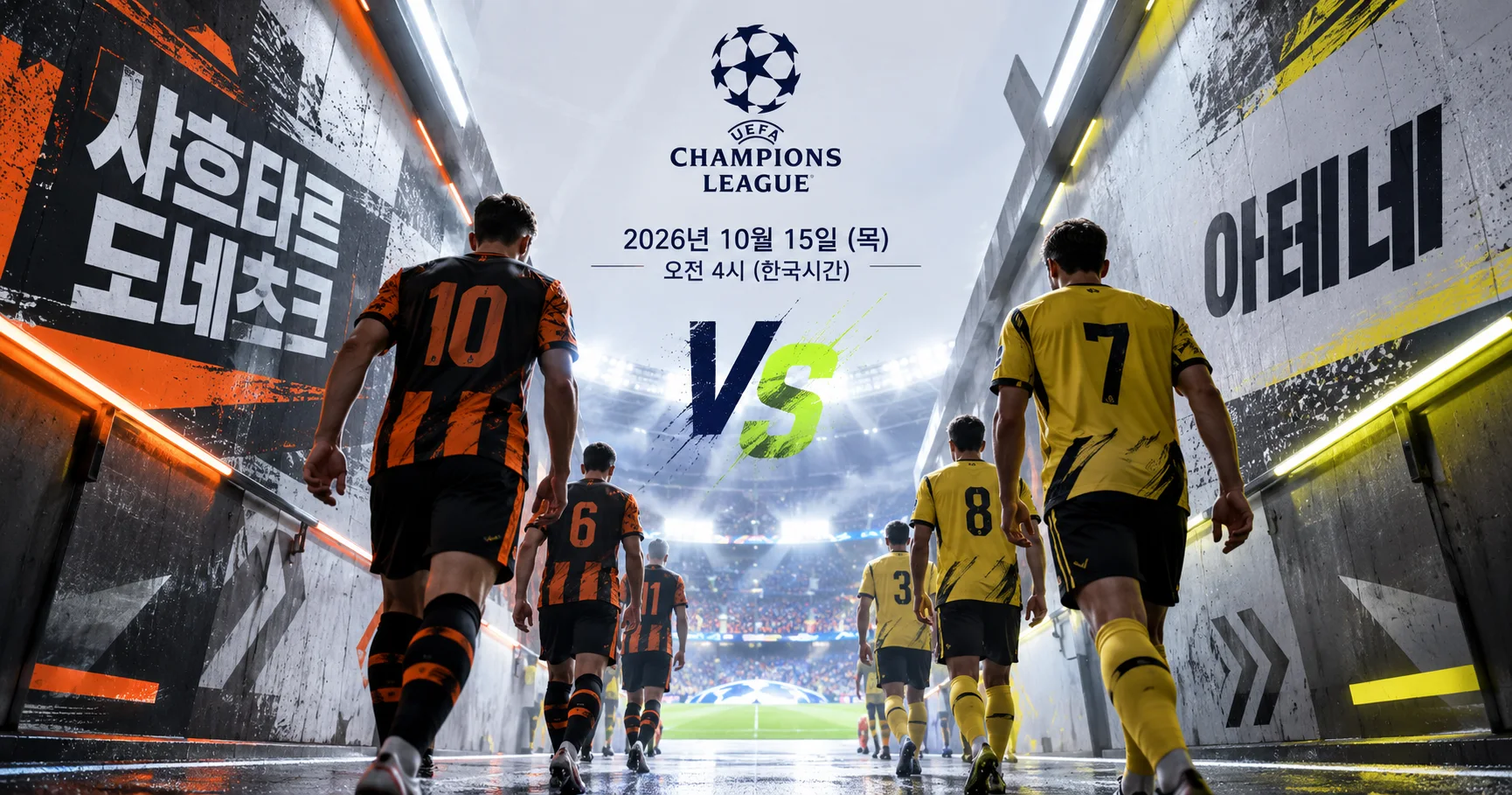 1-AEK Athens vs Shakhtar Donetsk 터널입장매치업