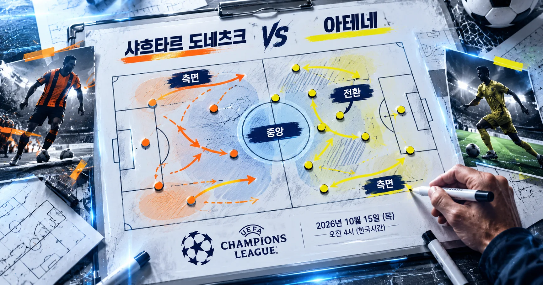 2-AEK Athens vs Shakhtar Donetsk 전술화이트보드