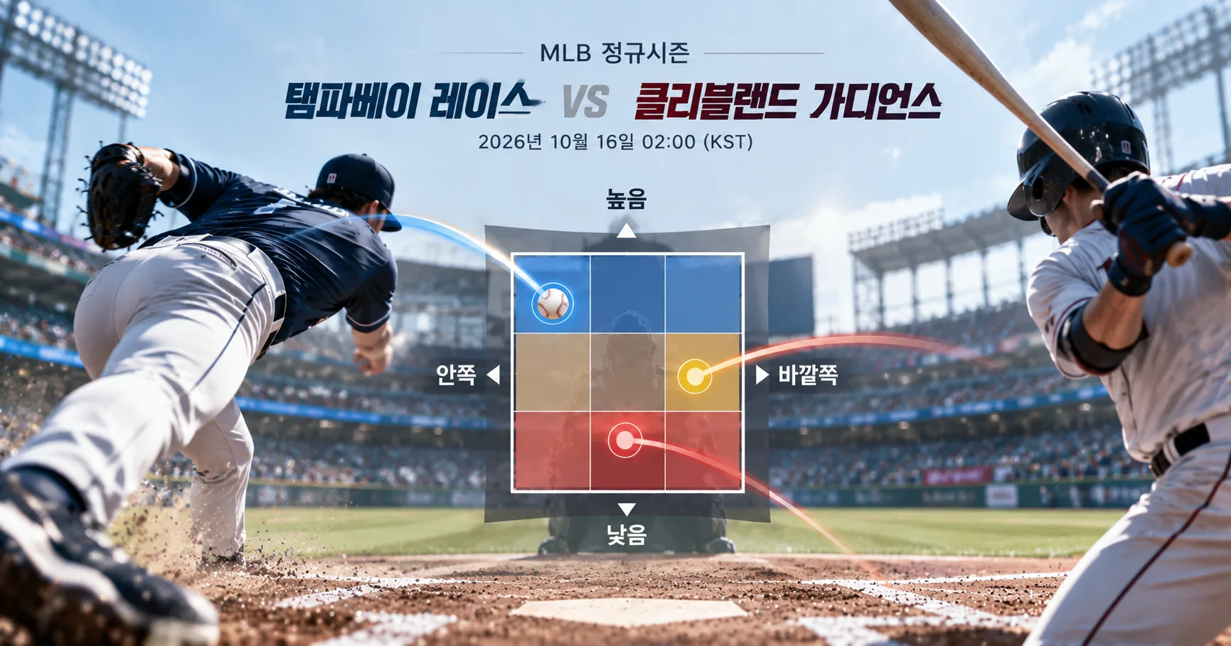 2-Tampa Bay Rays vs Cleveland Guardians 투구존맵