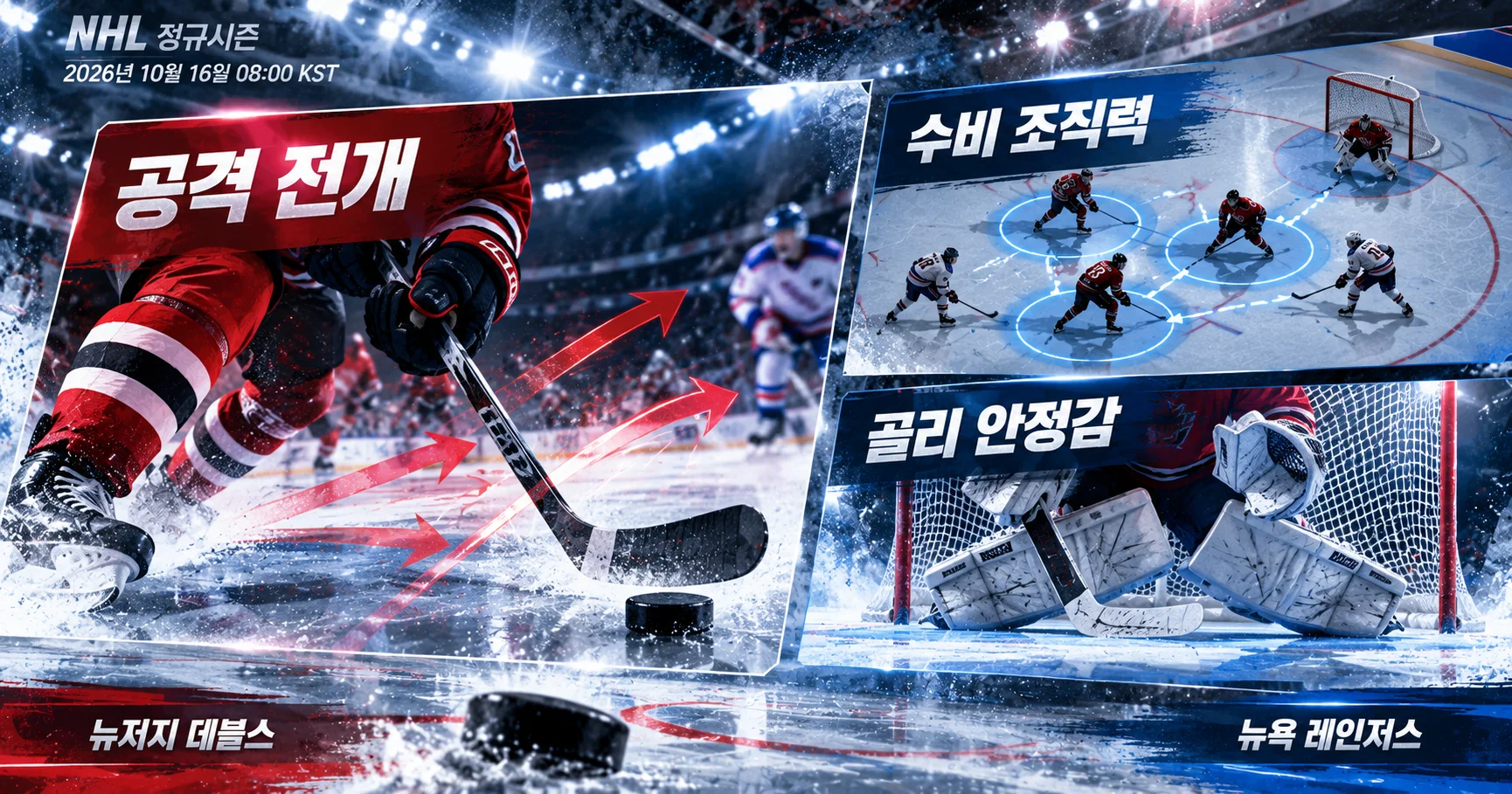 2-New York Rangers vs New Jersey Devils 핵심변수카드