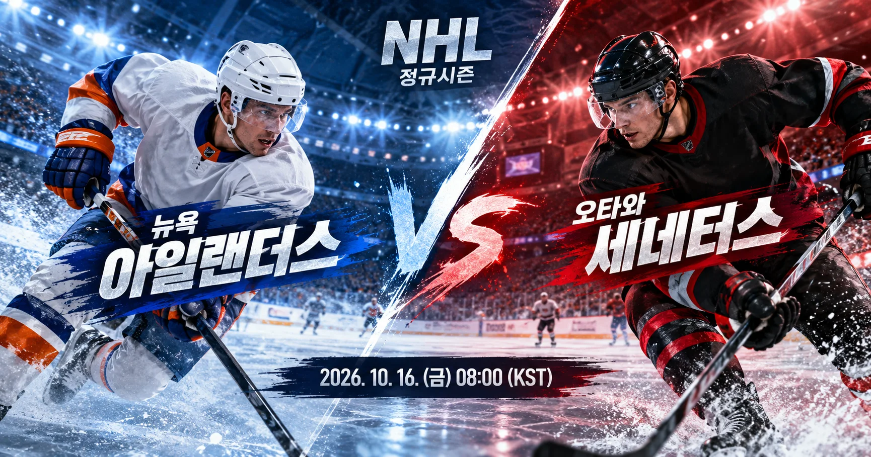 1-New York Islanders vs Ottawa Senators 대각선선수대결