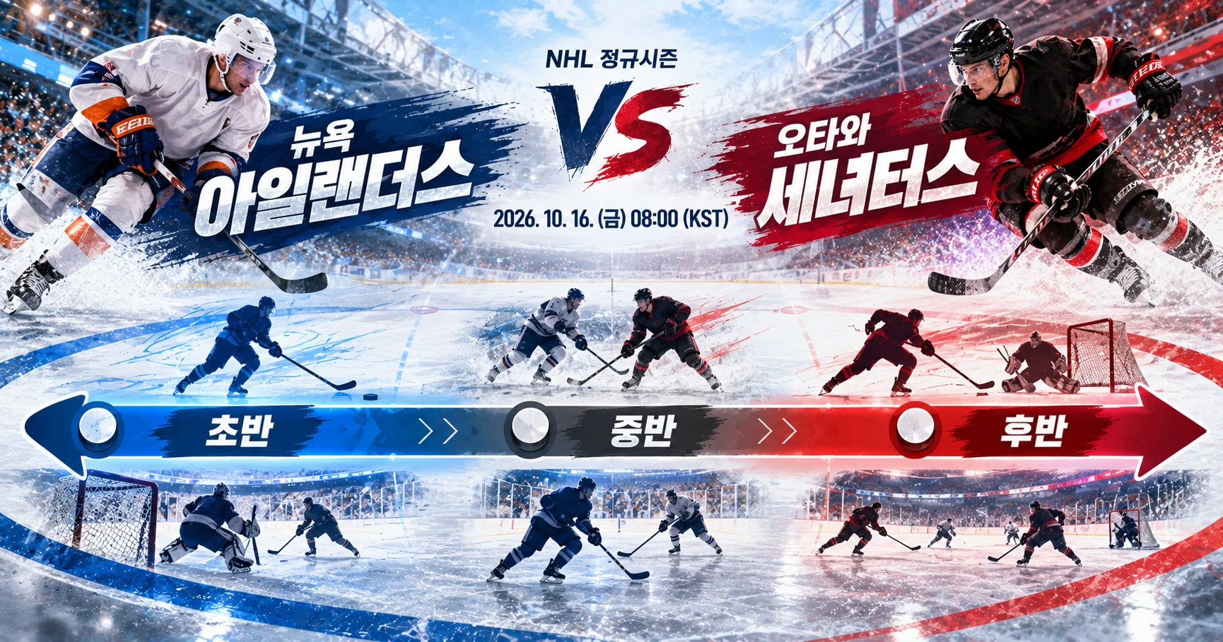 2-New York Islanders vs Ottawa Senators 경기흐름타임라인