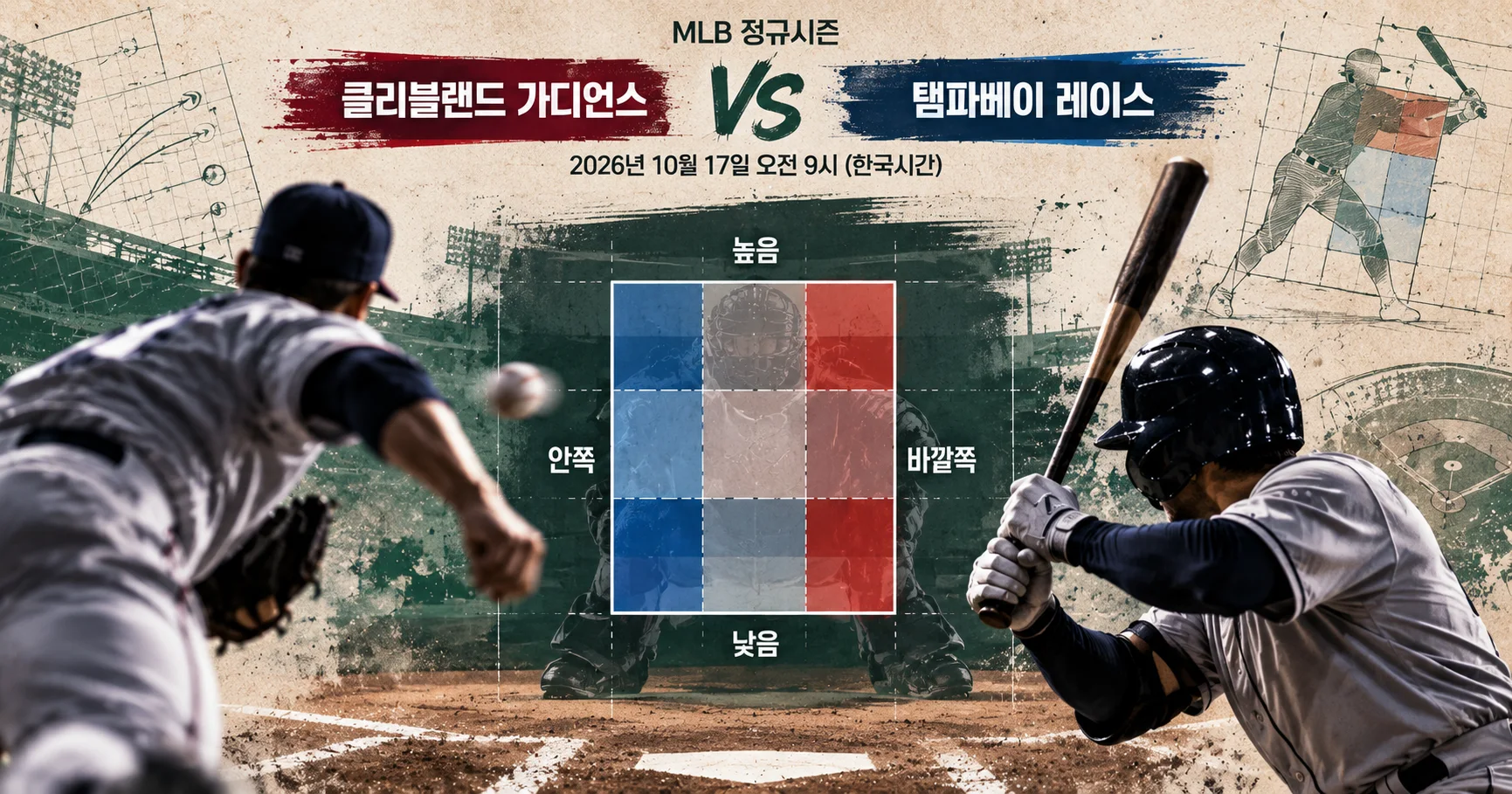 2-Tampa Bay Rays vs Cleveland Guardians 투구존맵