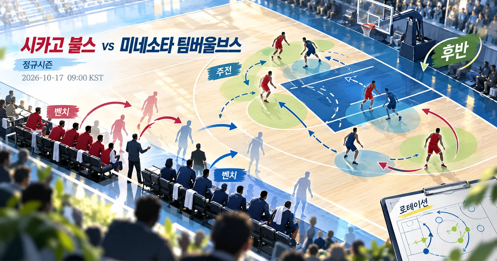 2-Minnesota Timberwolves vs Chicago Bulls 로테이션보드