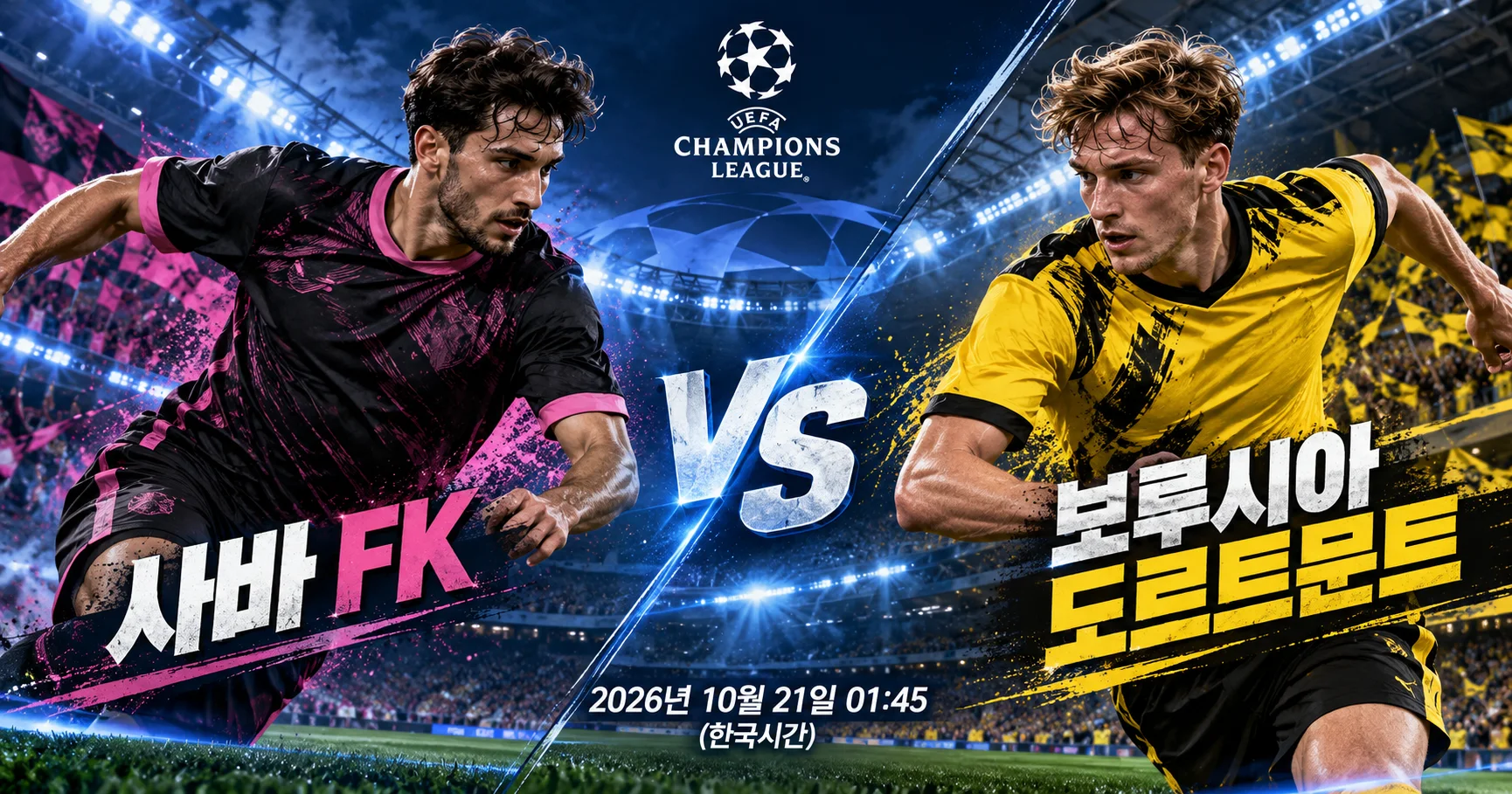 1-Borussia Dortmund vs Sabah FK 대각선선수대결
