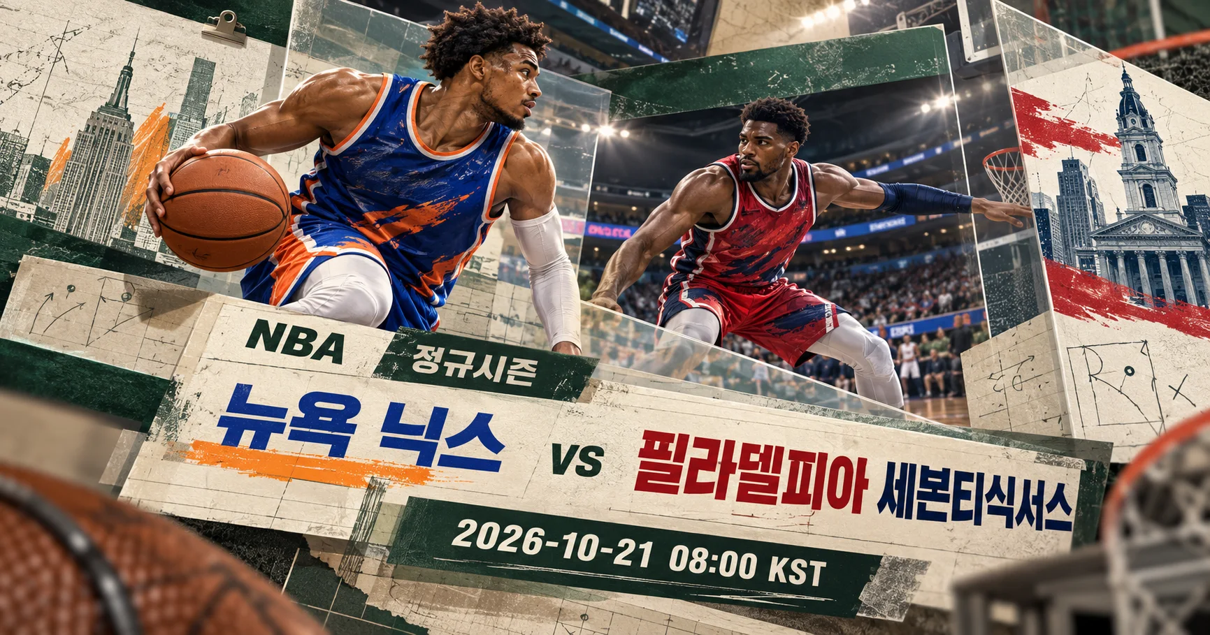1-Philadelphia 76ers vs New York Knicks 입체레이어프리뷰