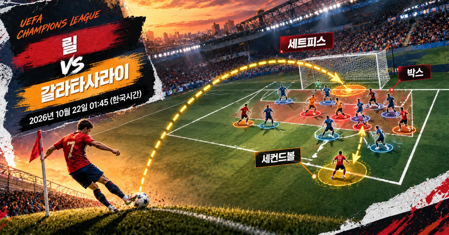 2-Galatasaray vs Lille 세트피스보드