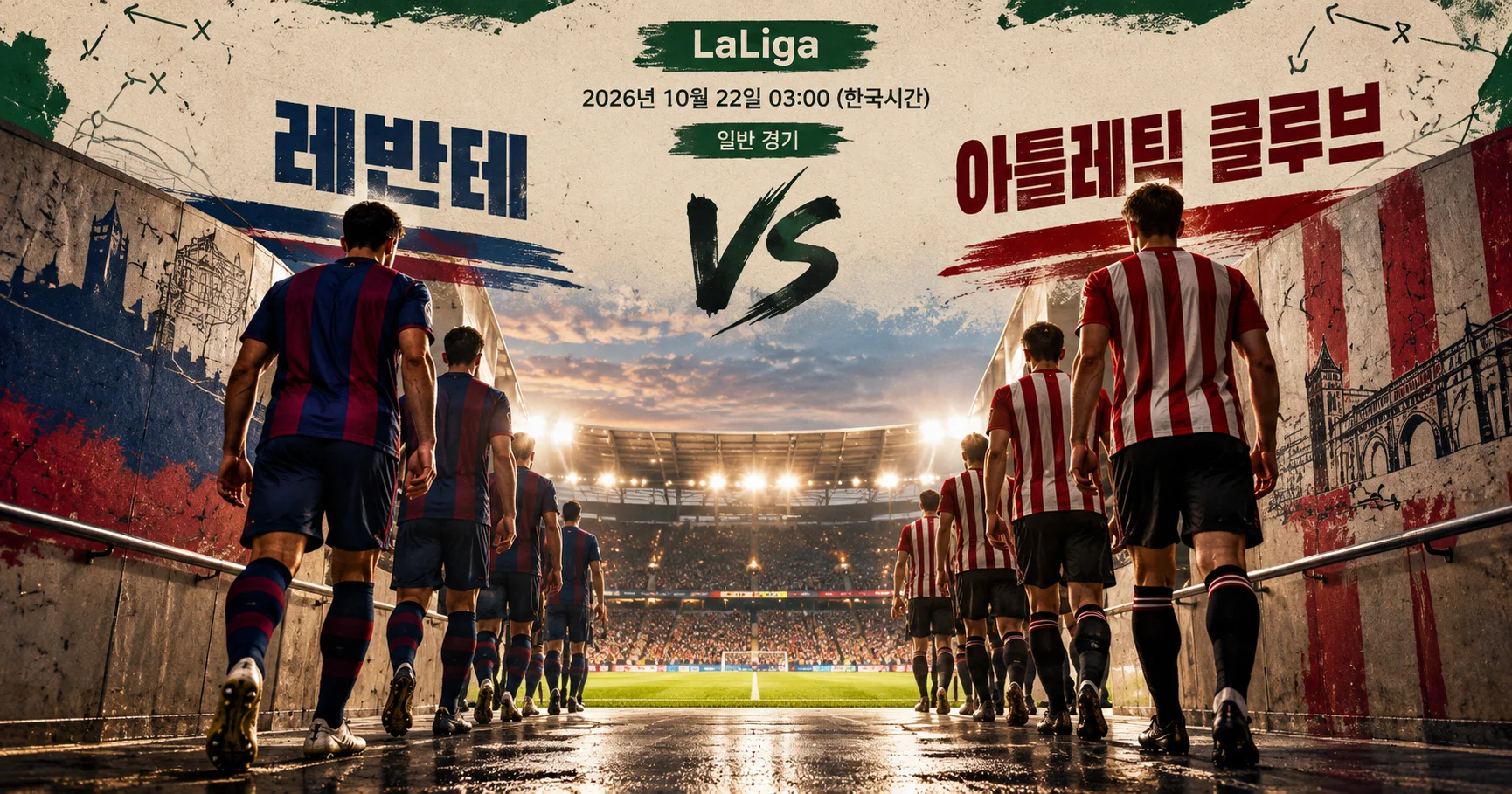 1-Athletic Club vs Levante 터널입장매치업