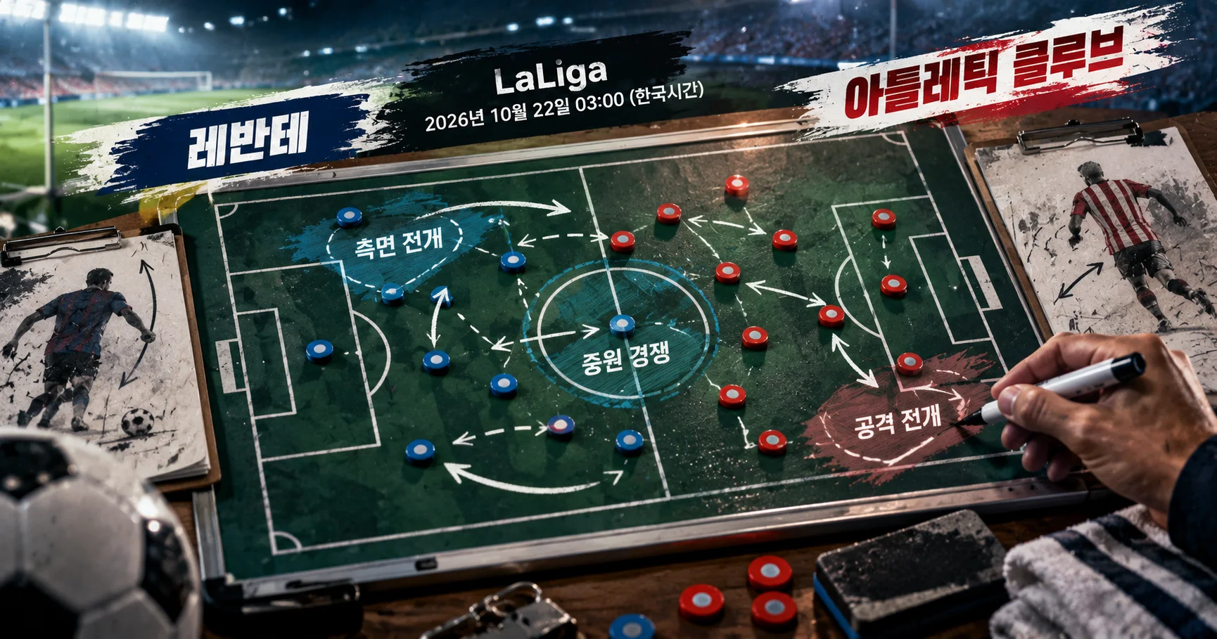 2-Athletic Club vs Levante 전술화이트보드