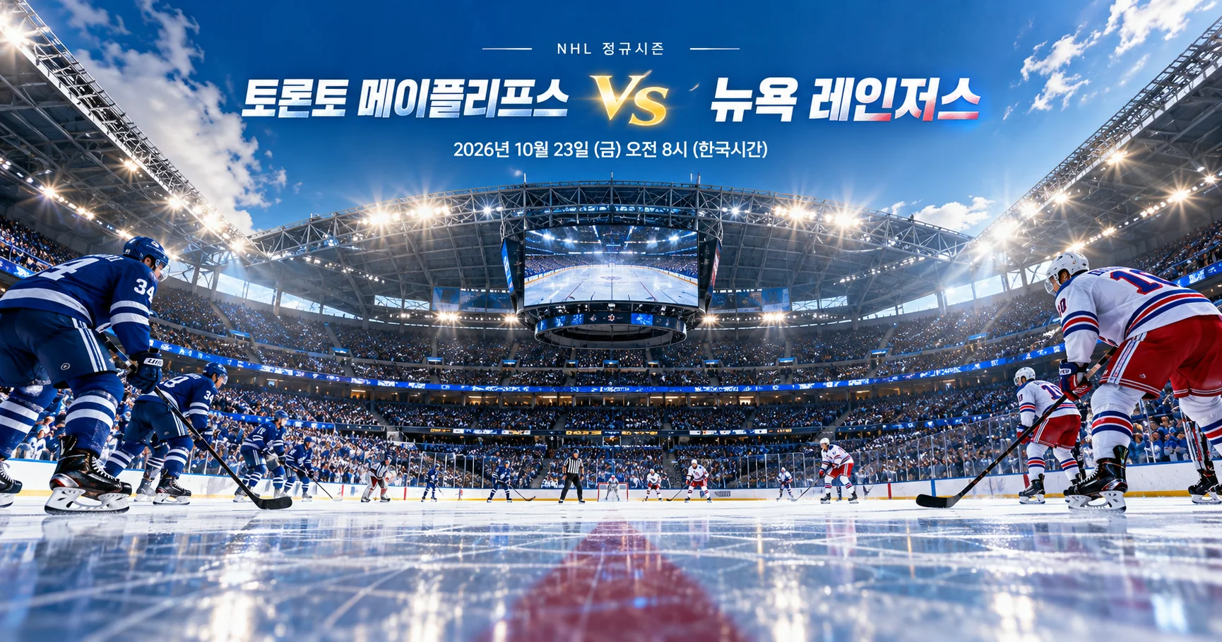 1-New York Rangers vs Toronto Maple Leafs 스타디움파노라마