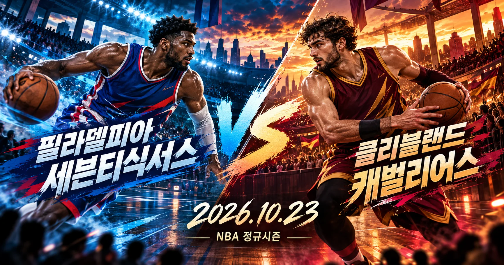 1-Cleveland Cavaliers vs Philadelphia 76ers 대각선선수대결