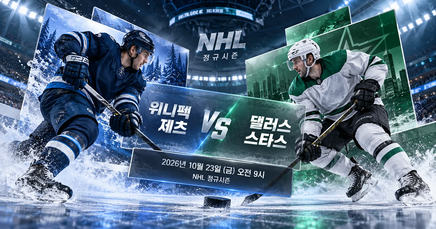 1-Winnipeg Jets vs Dallas Stars 입체레이어프리뷰