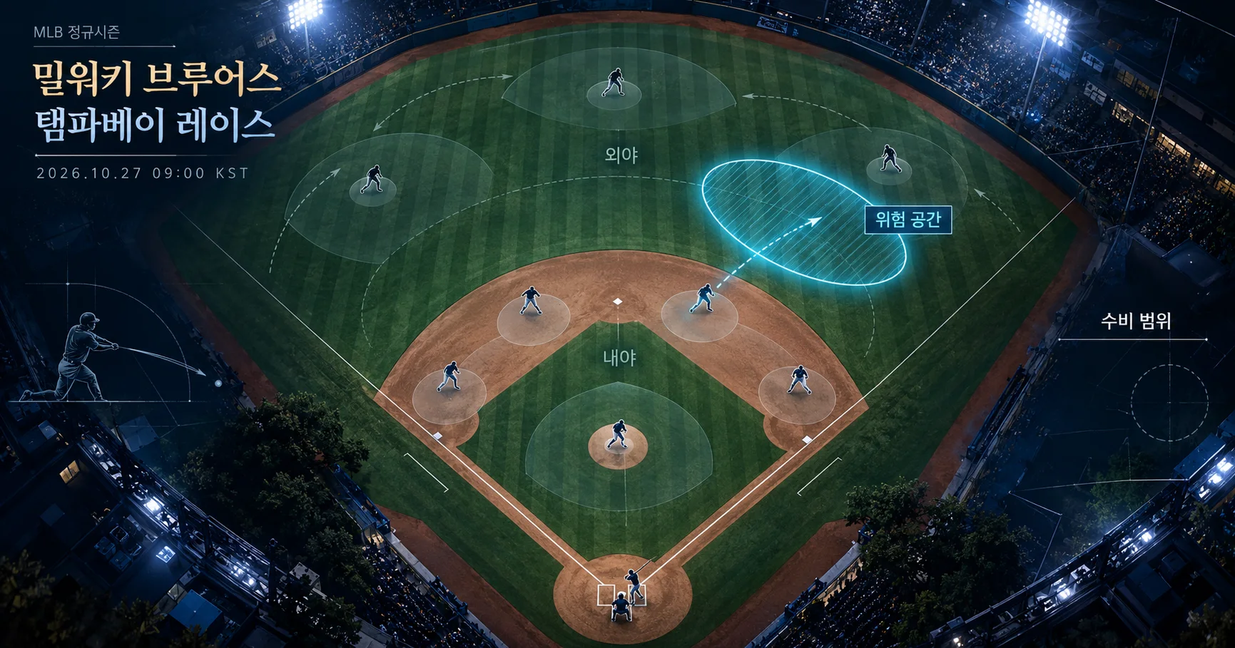 2-Milwaukee Brewers vs Tampa Bay Rays 수비시프트보드