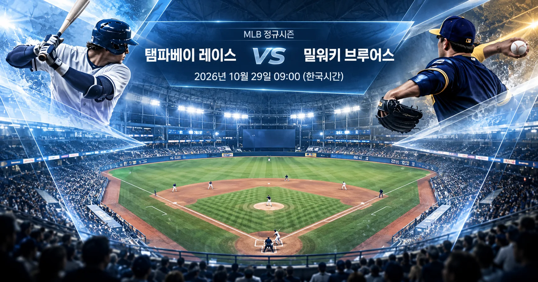 1-Milwaukee Brewers vs Tampa Bay Rays 다이아몬드뷰