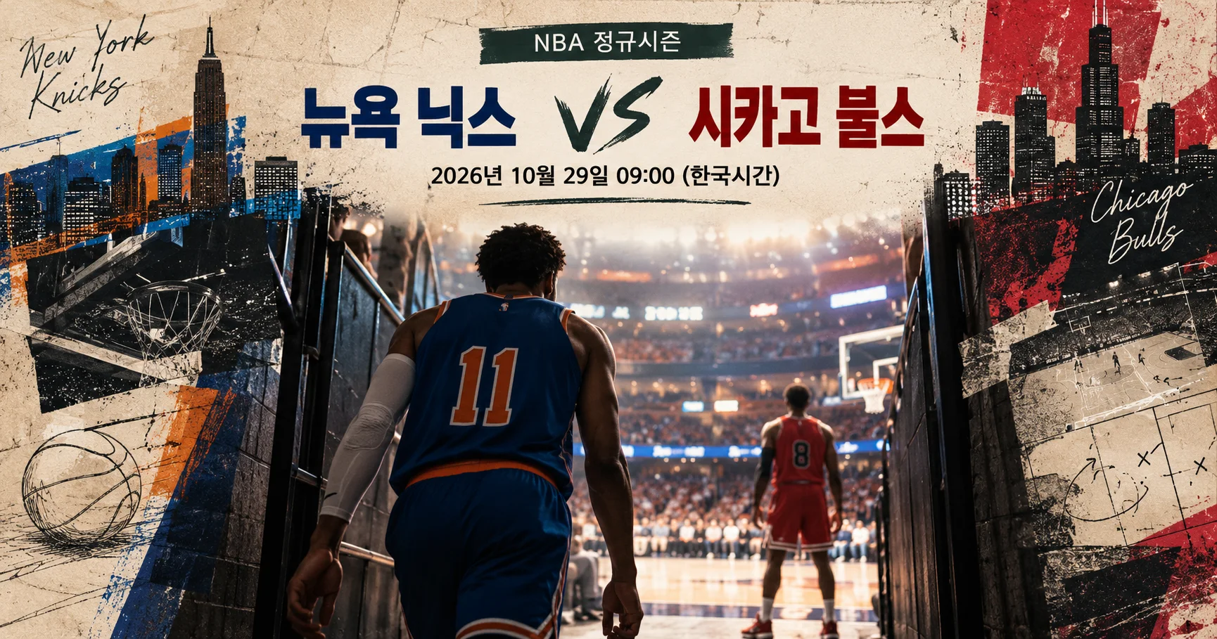 1-New York Knicks vs Chicago Bulls 아레나입장프리뷰