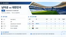 2026년 6월 25일 대한민국 vs 남아공 A조 득실…