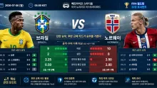 2026년 7월 6일 노르웨이 vs 브라질 후반 교체 …