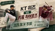 2026년 8월 14일 KT 위즈 vs 키움 히어로즈, 불펜 선택이 만드는 후반 흐름 프리뷰