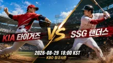 2026년 8월 29일 KIA 타이거즈 vs SSG 랜더스, 시리즈 초반 흐름을 읽는 맞대결