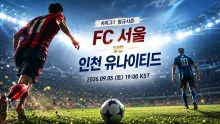 2026년 9월 5일 인천 유나이티드 vs FC 서울,…