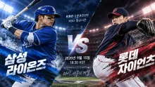 2026년 9월 15일 삼성 라이온즈 vs 롯데 자이언츠 최근 득점 흐름과 맞대결 변수