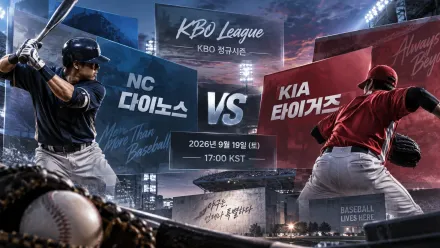 2026년 9월 19일 NC 다이노스 vs KIA 타이거즈 최근 흐름 반전이 필요한 맞대결