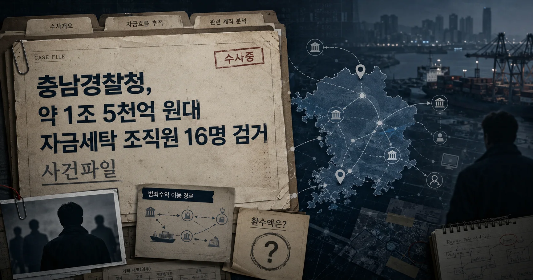1-충남경찰청 1조5000억 자금세탁 사건 대표 다큐멘터리 카드