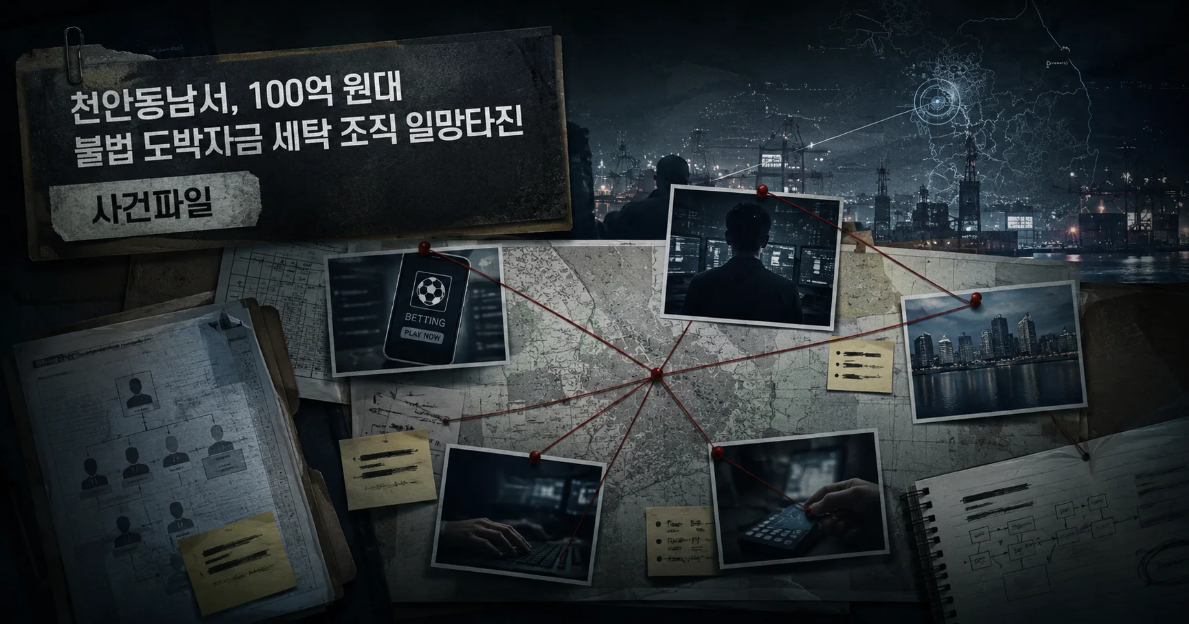 1-천안 100억 원대 불법 도박자금 세탁 사건 대표 다큐멘터리 카드