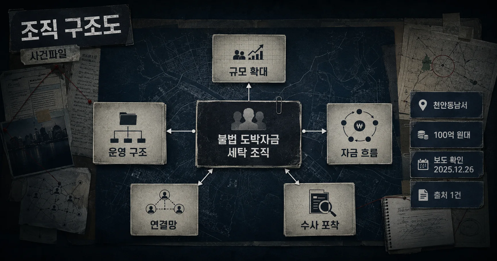 2-천안 오피스텔 자금세탁 조직 45일 운영 구조 타임라인