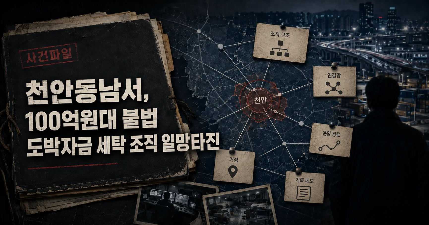 1-천안 100억원대 불법 도박자금 세탁 조직 검거 대표 다큐멘터리 카드