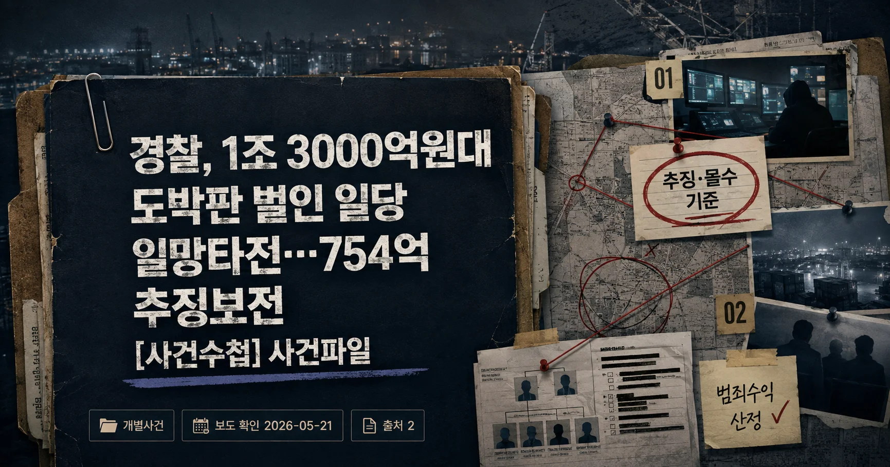 1-1조3000억원대 불법 도박사이트 사건 대표 다큐멘터리 카드