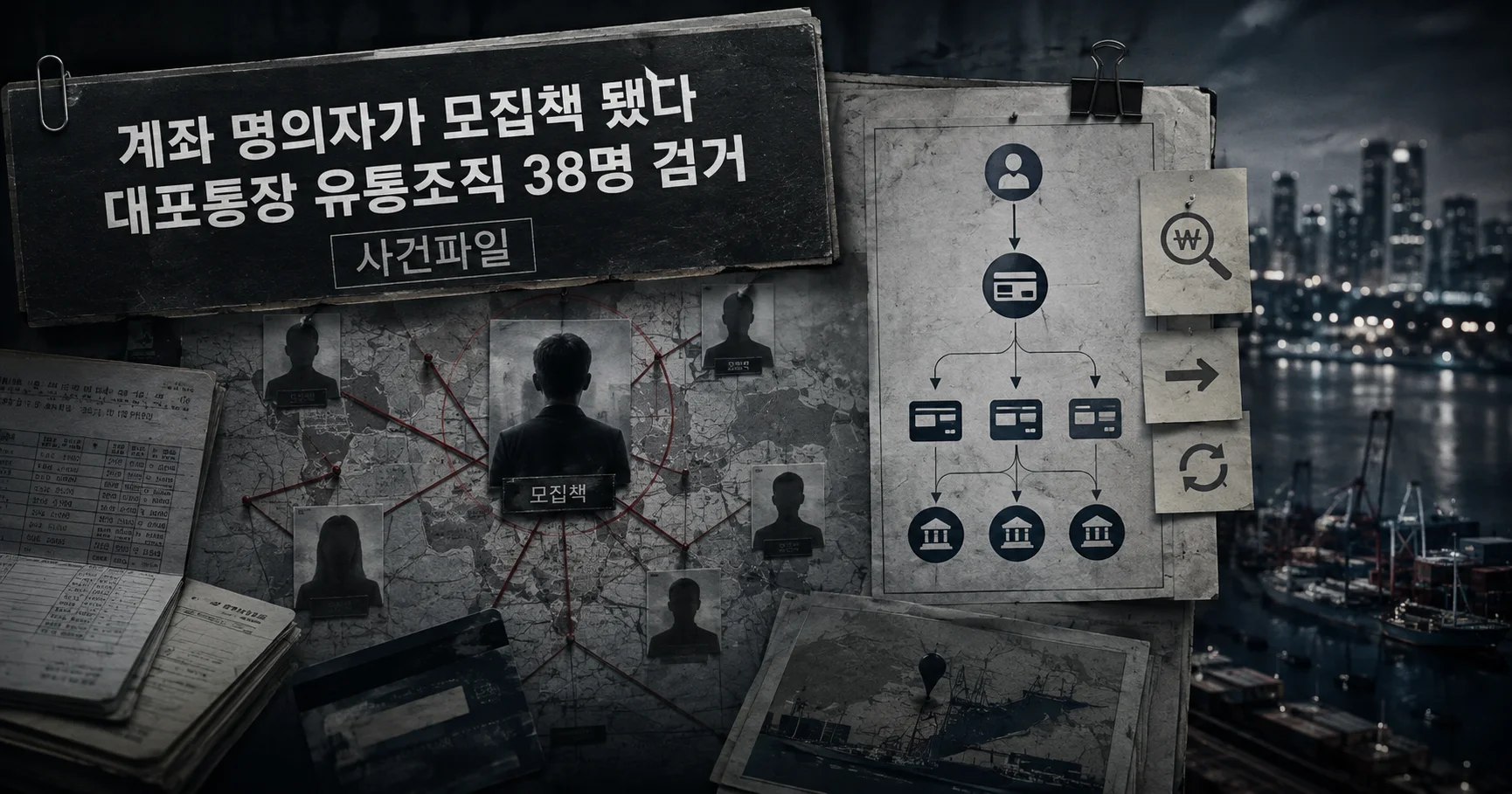 1-대포계좌 78개 유통조직 38명 검거 대표 다큐멘터리 카드