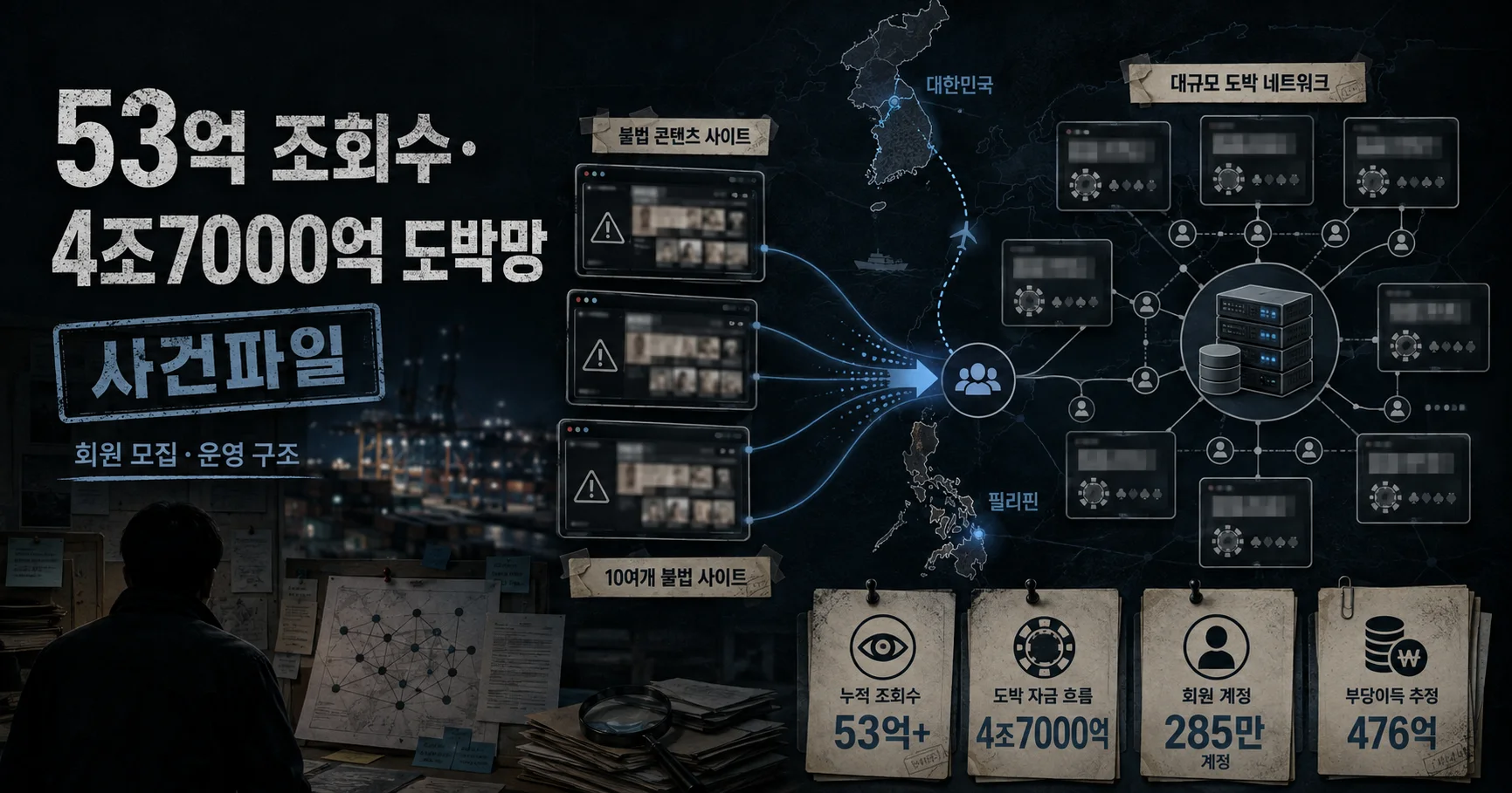 1-53억 조회수·4조7000억 베팅금 성착취물·도박사이트 연계 사건