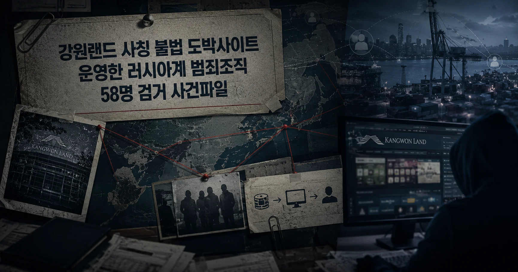 1-강원랜드 사칭 불법 도박사이트 58명 검거 대표 다큐멘터리 카드