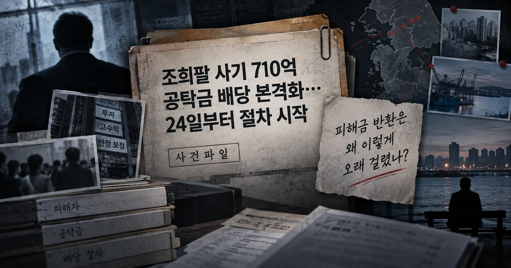1-조희팔 사기 공탁금 710억 배당 대표 다큐멘터리 카드