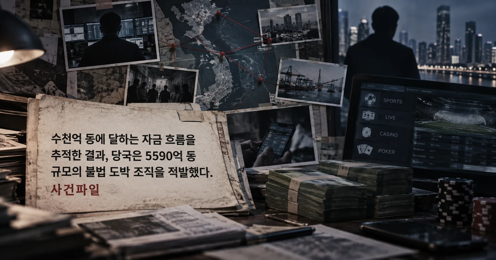 1-5590억동 호찌민 온라인도박 사건 대표 다큐멘터리 카드