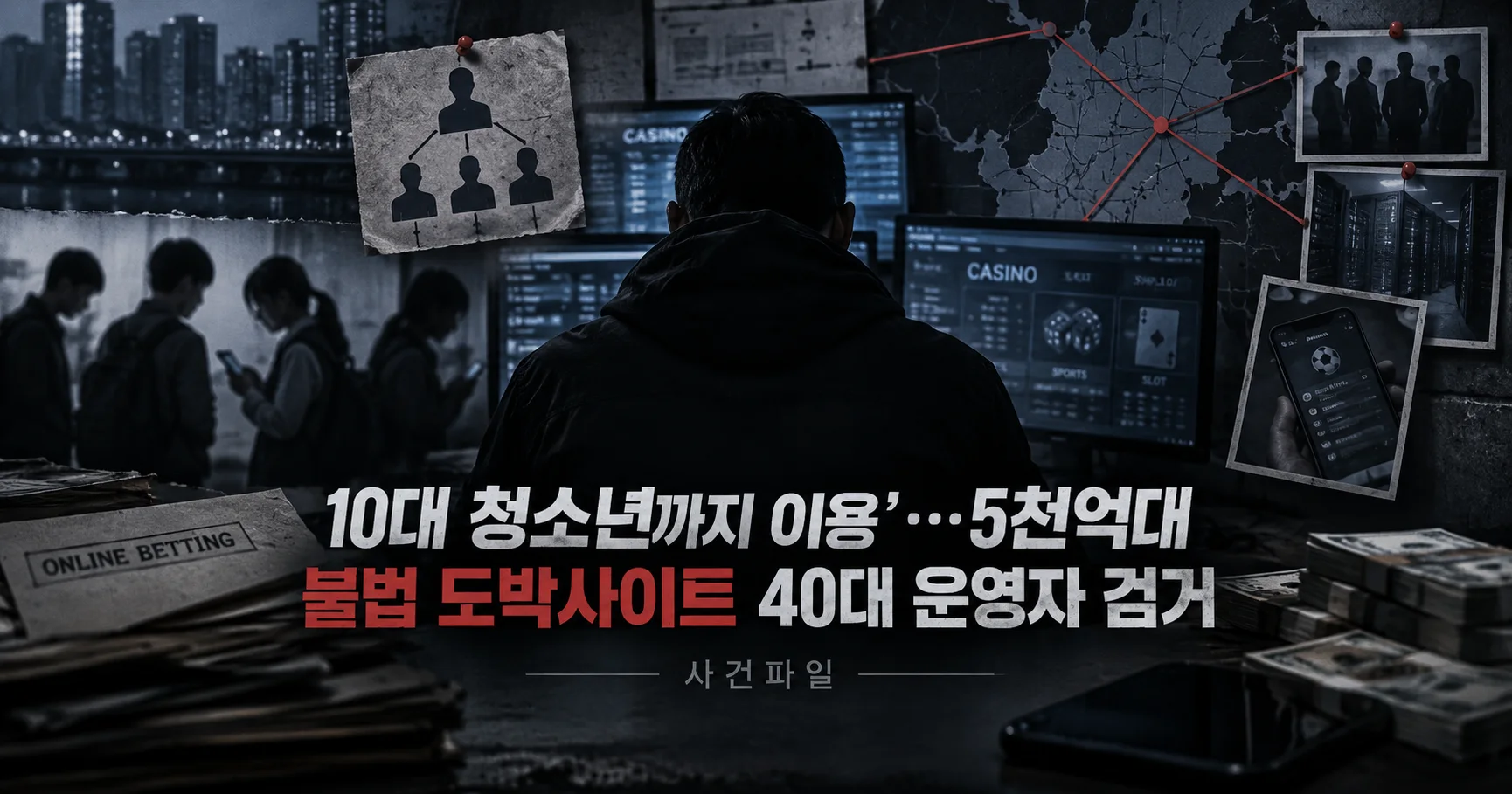 1-5천억대 불법 도박사이트 해외·국내 운영 조직 대표 다큐멘터리 카드