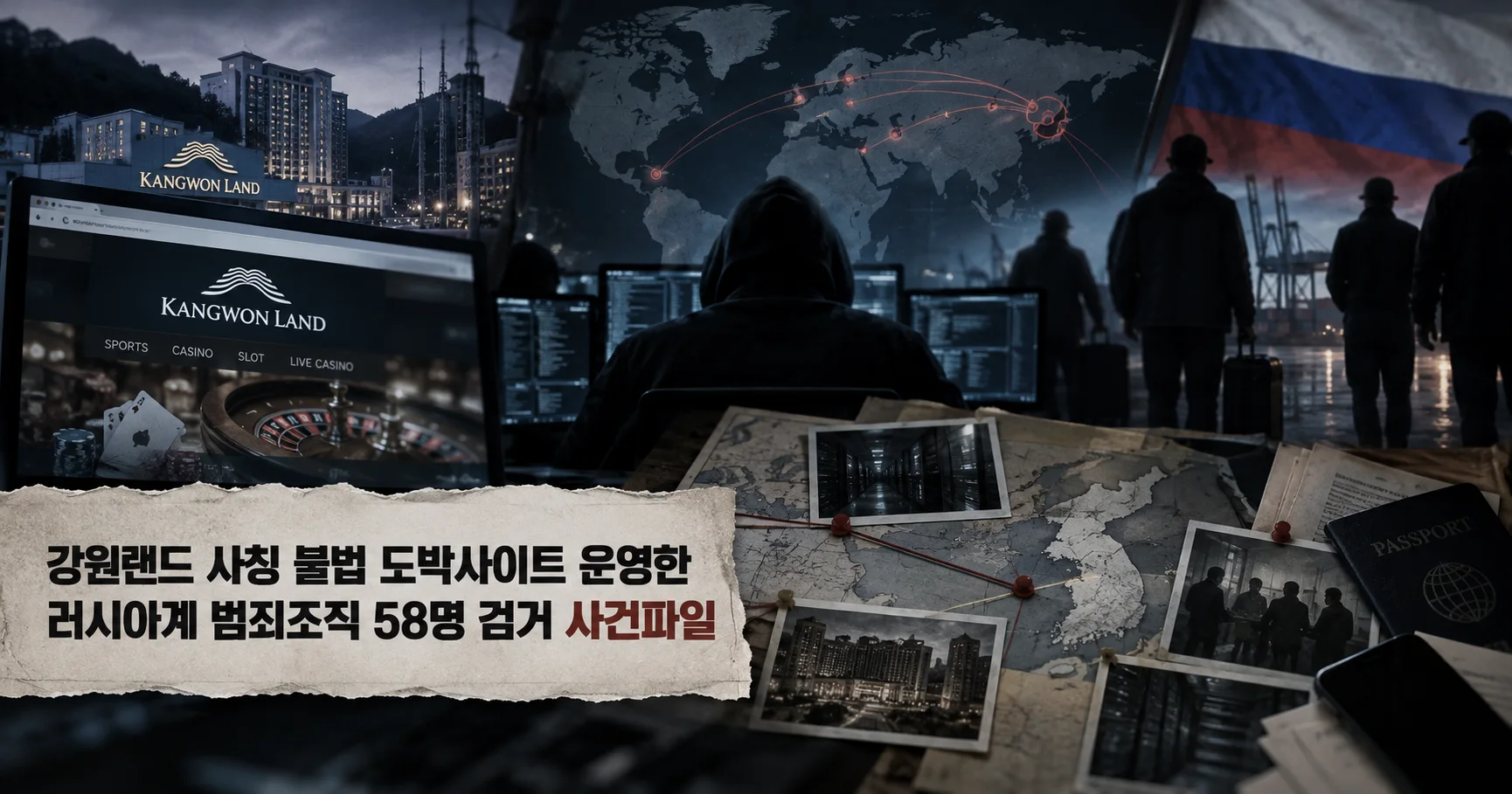 1-강원랜드 사칭 불법 도박사이트 58명 검거 대표 다큐멘터리 카드