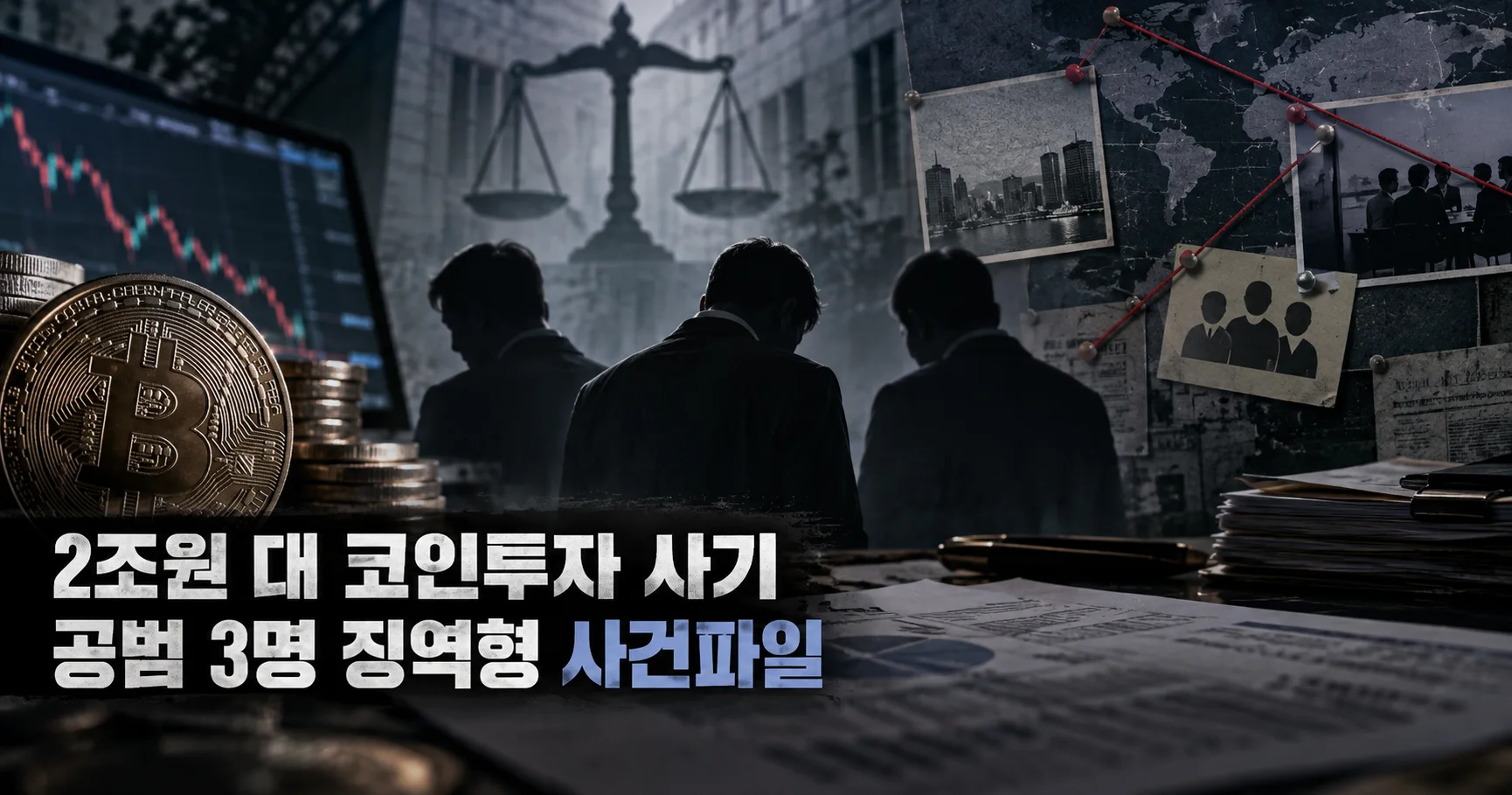 1-2조원대 브이글로벌 코인투자 사기 공범 판결 대표 다큐멘터리 카드