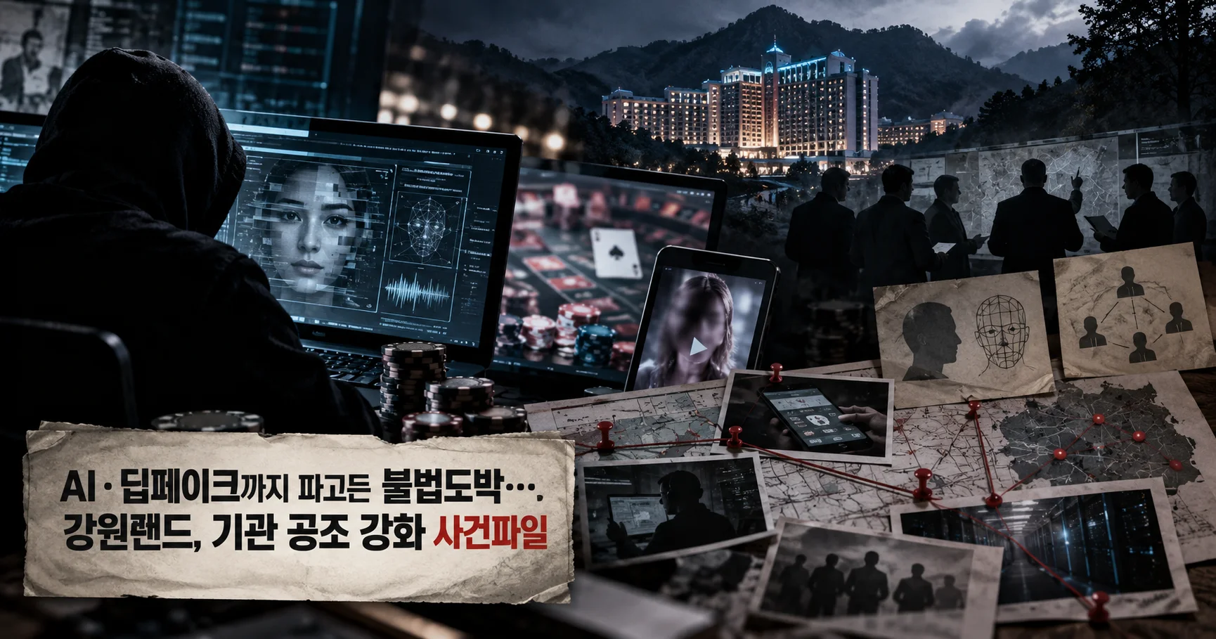 1-강원랜드 사칭 딥페이크 불법도박 사건 대표 다큐멘터리 카드