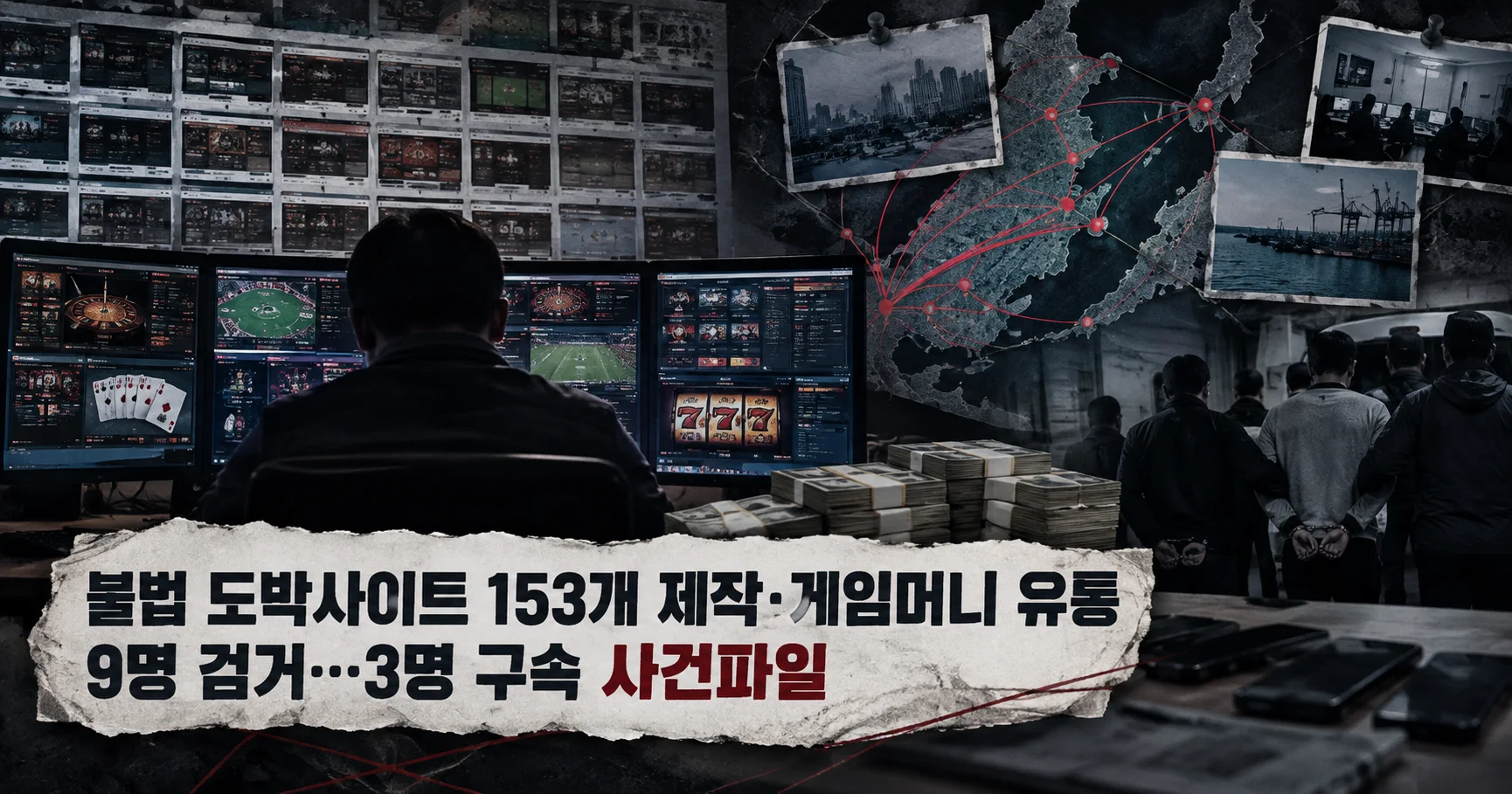 1-불법 도박사이트 153개 제작·게임머니 유통 9명 검거 대표 다큐멘터리 카드