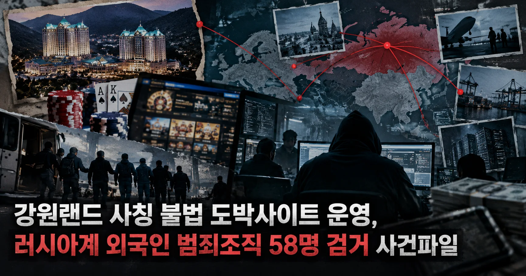 1-강원랜드 사칭 불법 도박사이트 58명 검거 대표 다큐멘터리 카드