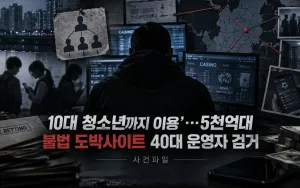 5천억원대 도박사이트·중학생 총판·해외 총책 송환, 확인된 운영 구조