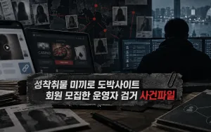 성착취물 사이트·18개 도박사이트·587개 총판, 5년 베팅금 약 4조7000억원